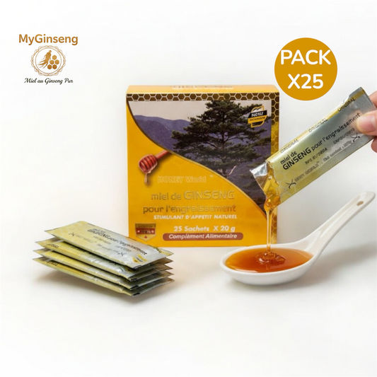Miel de Ginseng pack 25